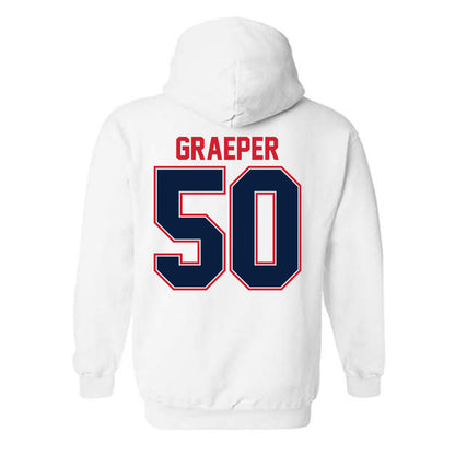 Robert Morris - NCAA Football : Josh Graeper - Classic Shersey Hooded Sweatshirt-1