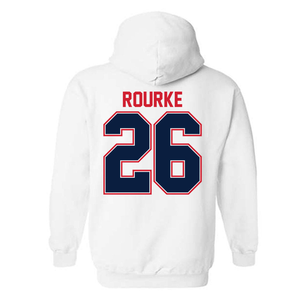 Robert Morris - NCAA Men's Ice Hockey : Braden Rourke - Classic Shersey Hooded Sweatshirt-1