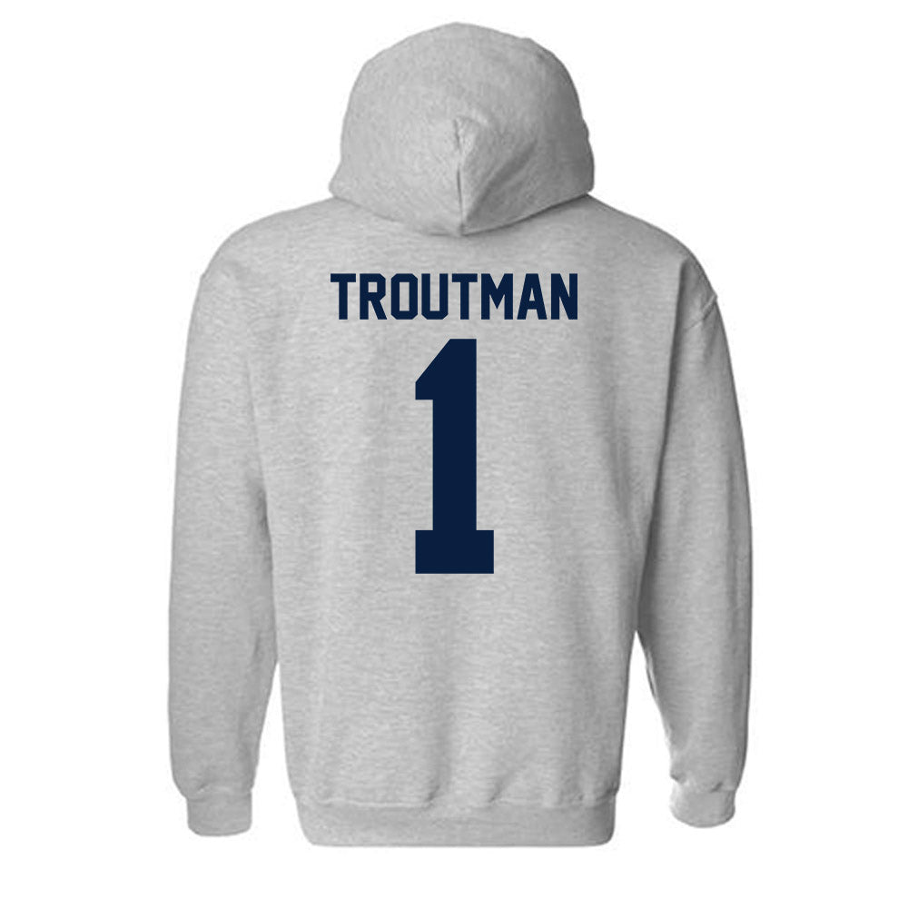Robert Morris - NCAA Women's Basketball : Sanai Troutman - Classic Shersey Hooded Sweatshirt-1