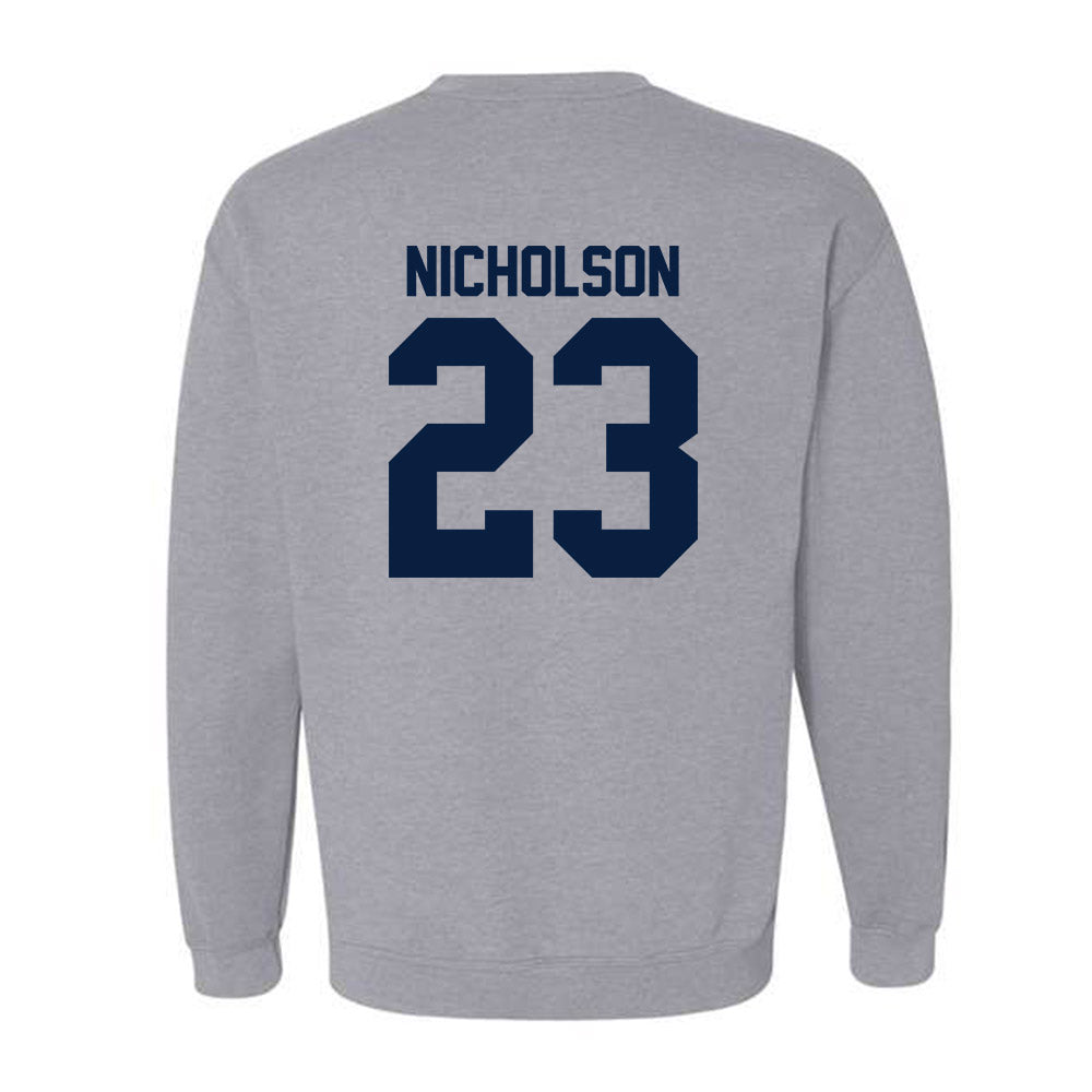 Robert Morris - NCAA Men's Ice Hockey : Zeke Nicholson - Classic Shersey Crewneck Sweatshirt-1