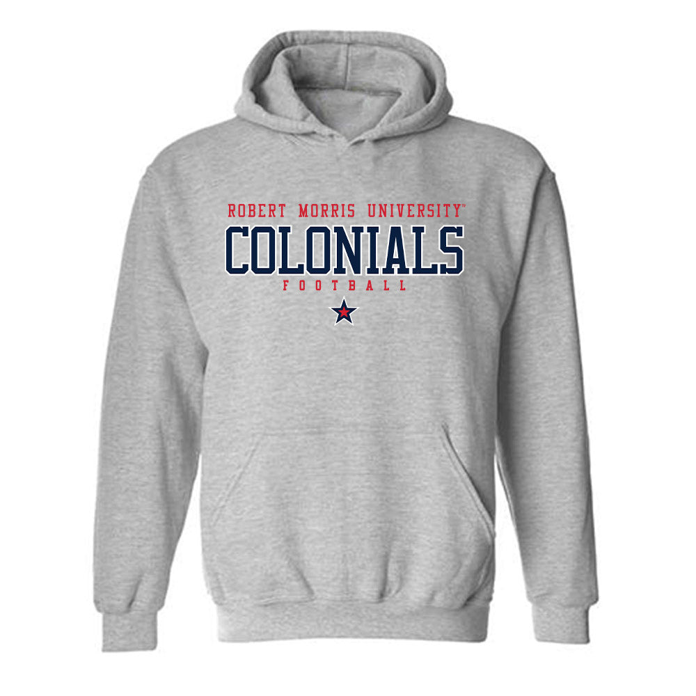 Robert Morris - NCAA Football : Asher Wilson - Classic Shersey Hooded Sweatshirt-0