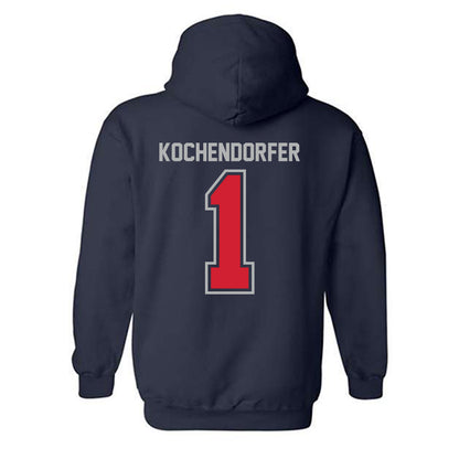 Robert Morris - NCAA Men's Ice Hockey : Croix Kochendorfer - Classic Shersey Hooded Sweatshirt-1