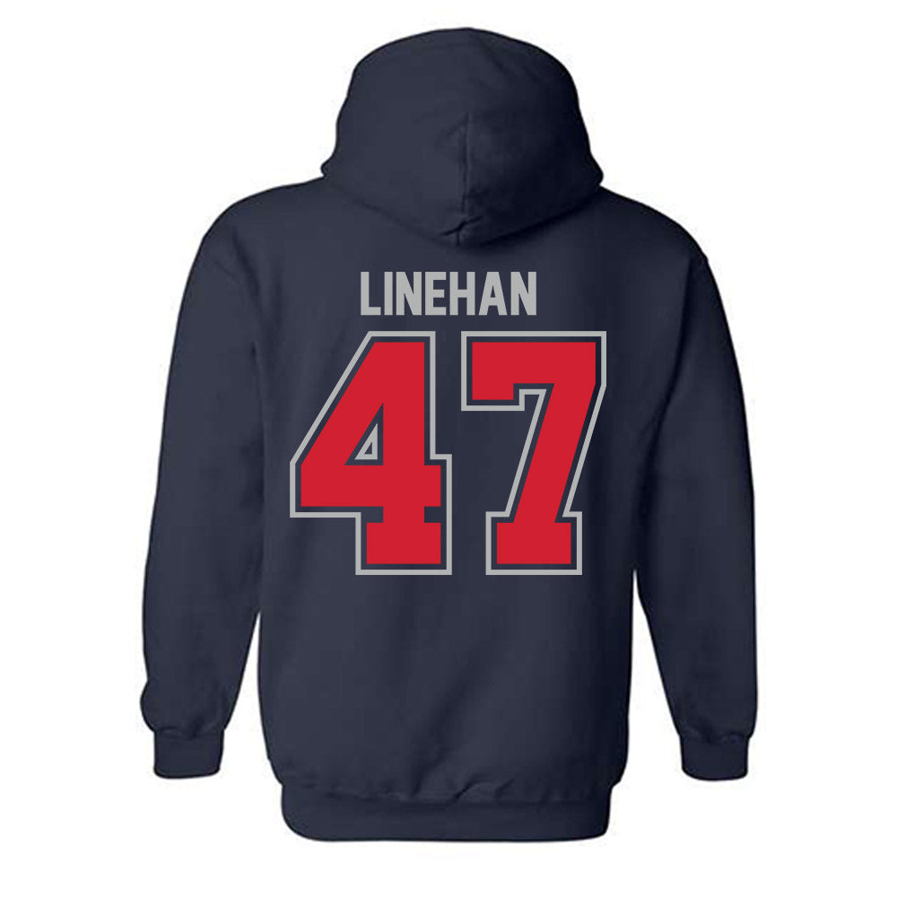 Robert Morris - NCAA Men's Lacrosse : Tommy Linehan - Classic Shersey Hooded Sweatshirt-1