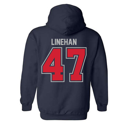 Robert Morris - NCAA Men's Lacrosse : Tommy Linehan - Classic Shersey Hooded Sweatshirt-1