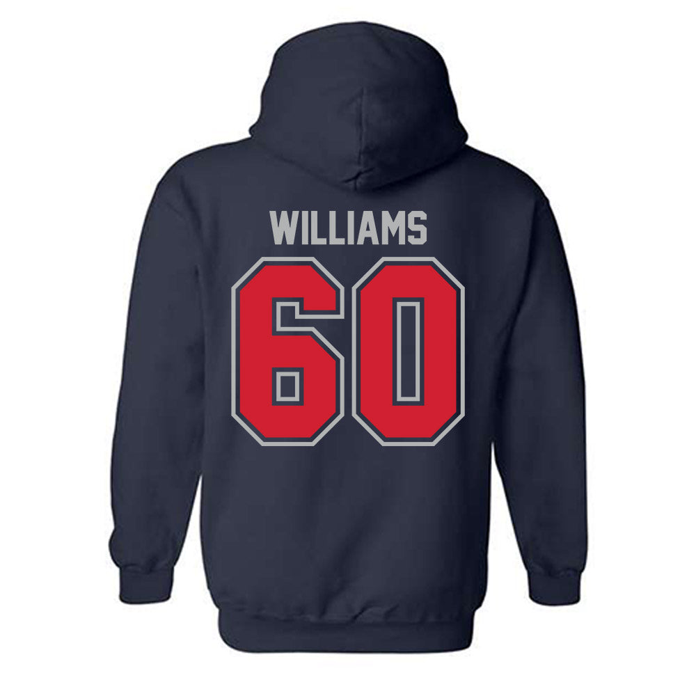 Robert Morris - NCAA Football : Jarvis Williams - Classic Shersey Hooded Sweatshirt-1
