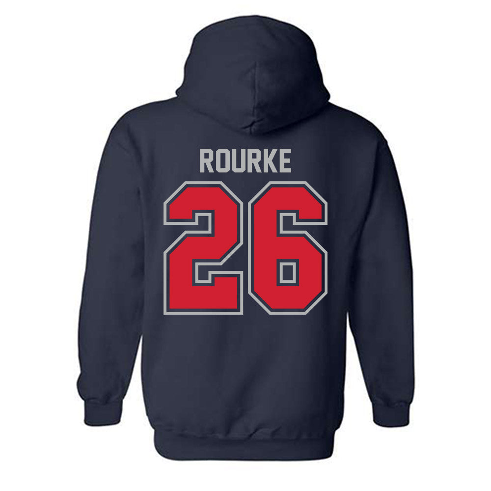 Robert Morris - NCAA Men's Ice Hockey : Braden Rourke - Classic Shersey Hooded Sweatshirt-1