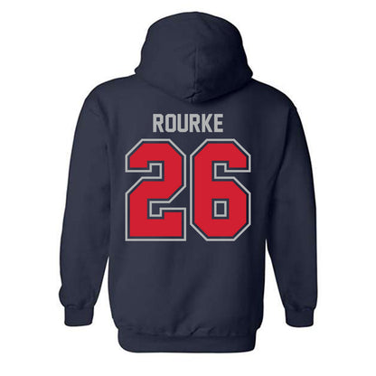 Robert Morris - NCAA Men's Ice Hockey : Braden Rourke - Classic Shersey Hooded Sweatshirt-1