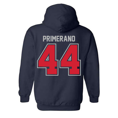Robert Morris - NCAA Men's Ice Hockey : Luca Primerano - Classic Shersey Hooded Sweatshirt-1