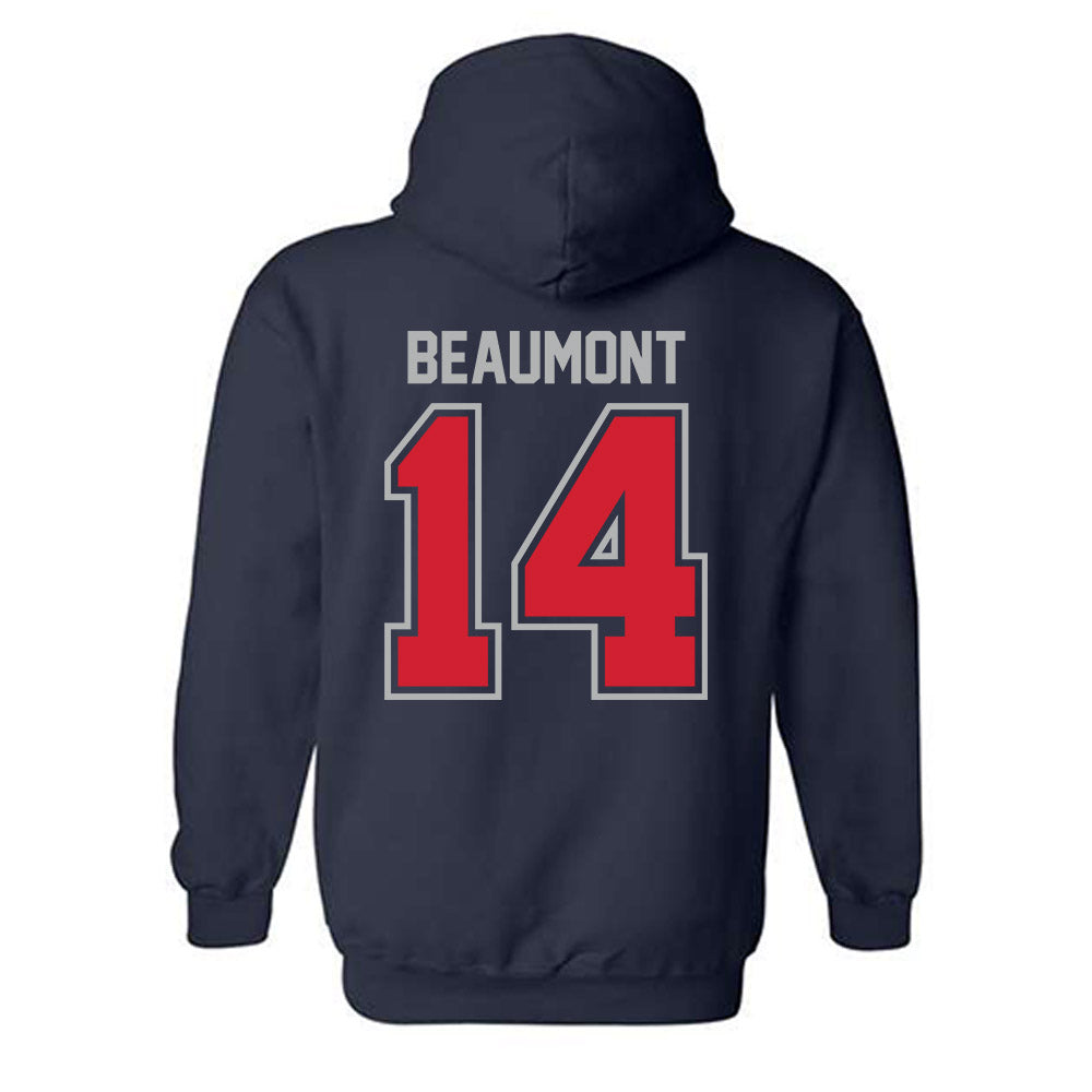 Robert Morris - NCAA Men's Ice Hockey : Julian Beaumont - Classic Shersey Hooded Sweatshirt-1
