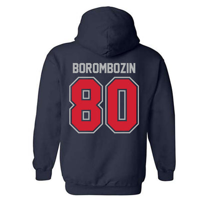 Robert Morris - NCAA Football : Tyler Borombozin - Classic Shersey Hooded Sweatshirt-1