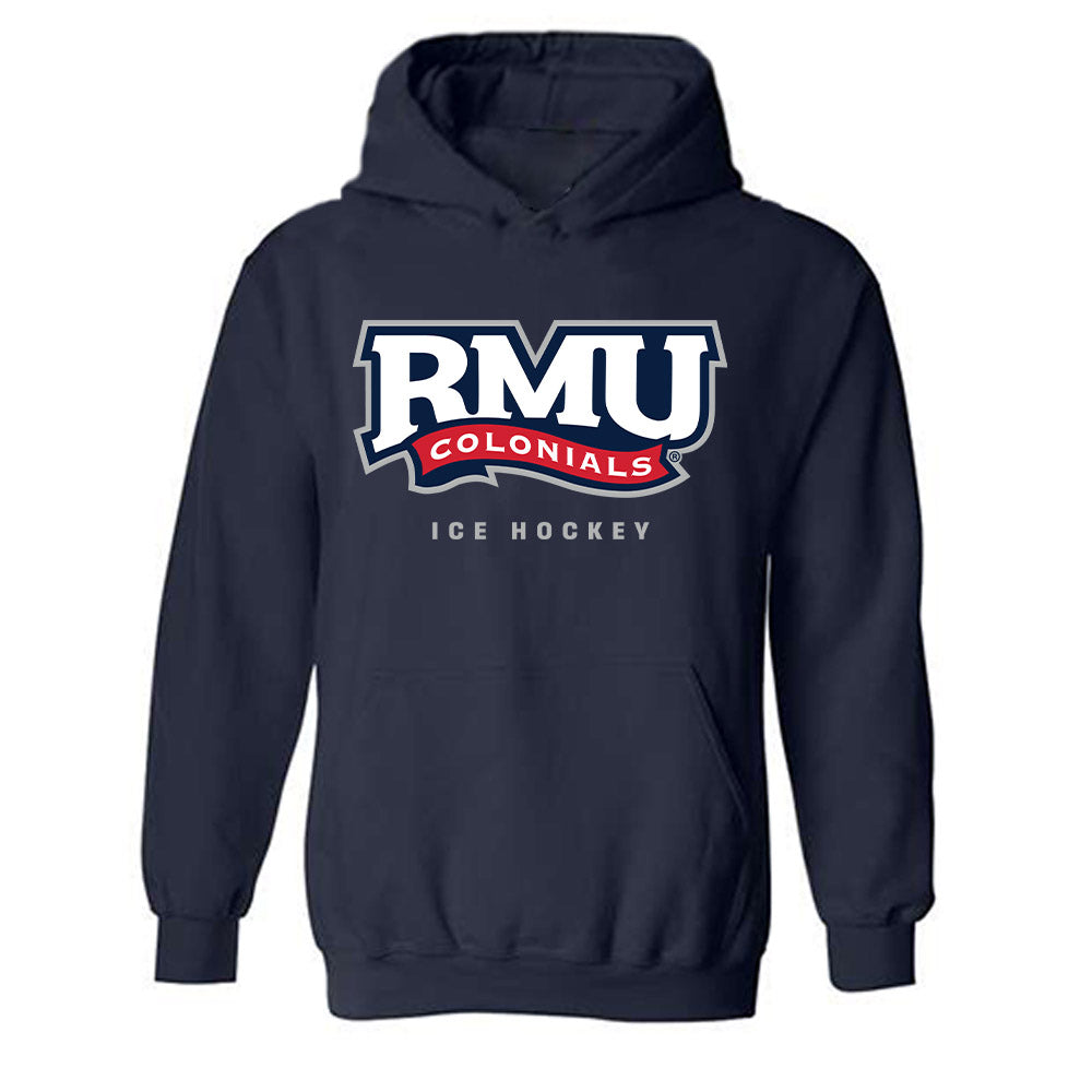 Robert Morris - NCAA Men's Ice Hockey : Julian Beaumont - Classic Shersey Hooded Sweatshirt-0