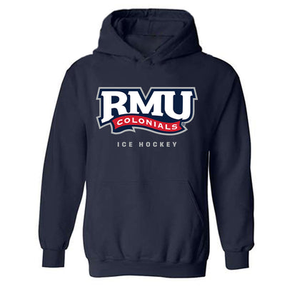 Robert Morris - NCAA Men's Ice Hockey : Julian Beaumont - Classic Shersey Hooded Sweatshirt-0