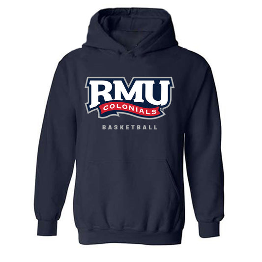 Robert Morris - NCAA Men's Basketball : Cyril Arvanitis - Classic Shersey Hooded Sweatshirt-0