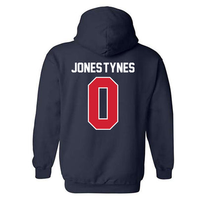 Robert Morris - NCAA Women's Basketball : Markeli Jones-Tynes - Classic Fashion Shersey Hooded Sweatshirt-1