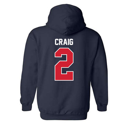 Robert Morris - NCAA Men's Ice Hockey : Michael Craig - Classic Fashion Shersey Hooded Sweatshirt-1