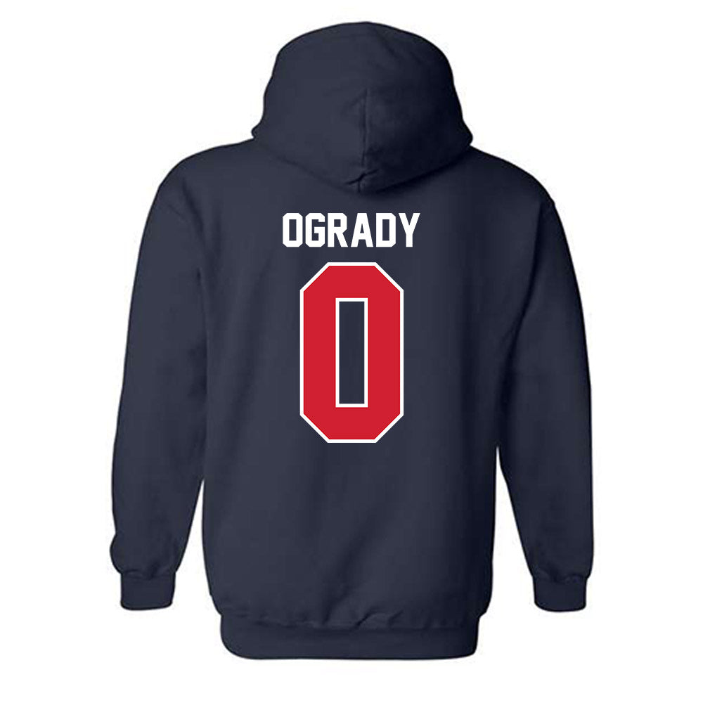 Robert Morris - NCAA Men's Basketball : Tanner OGrady - Classic Fashion Shersey Hooded Sweatshirt-1
