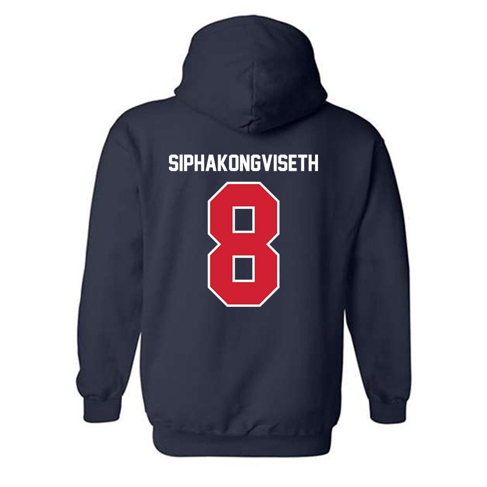 Robert Morris - NCAA Women's Volleyball : Maddie Siphakongviseth - Classic Fashion Shersey Hooded Sweatshirt-1