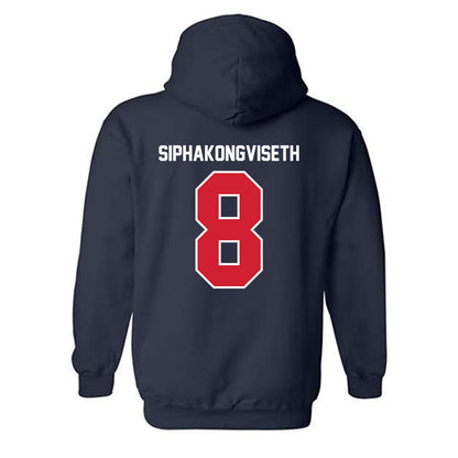 Robert Morris - NCAA Women's Volleyball : Maddie Siphakongviseth - Classic Fashion Shersey Hooded Sweatshirt-1