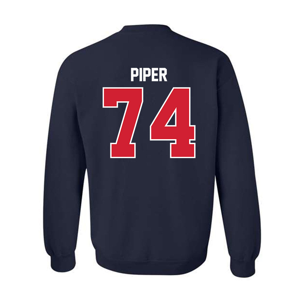 Robert Morris - NCAA Football : Riley Piper - Classic Fashion Shersey Crewneck Sweatshirt-1