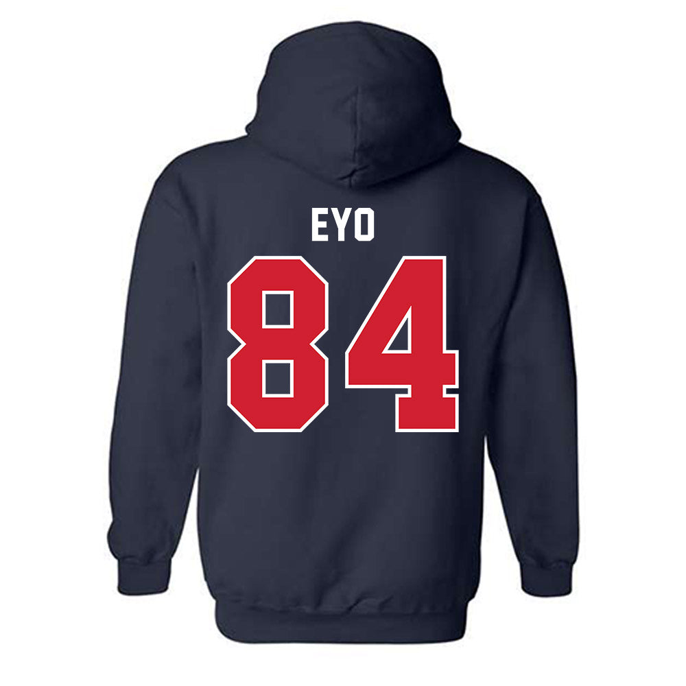 Robert Morris - NCAA Football : Domonic Eyo - Classic Fashion Shersey Hooded Sweatshirt-1