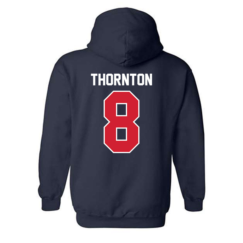 Robert Morris - NCAA Women's Ice Hockey : Hannah Thornton - Classic Fashion Shersey Hooded Sweatshirt-1