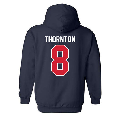 Robert Morris - NCAA Women's Ice Hockey : Hannah Thornton - Classic Fashion Shersey Hooded Sweatshirt-1
