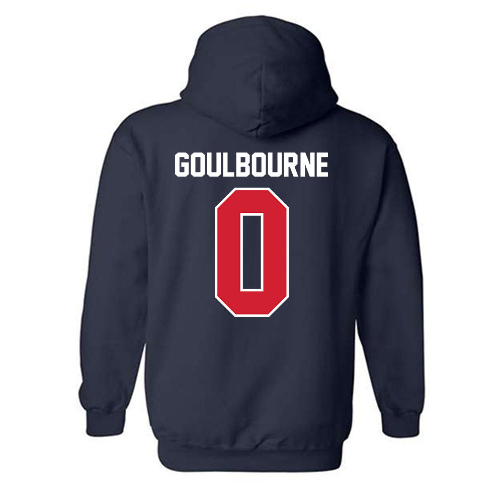 Robert Morris - NCAA Football : Xavier Goulbourne - Classic Fashion Shersey Hooded Sweatshirt-1