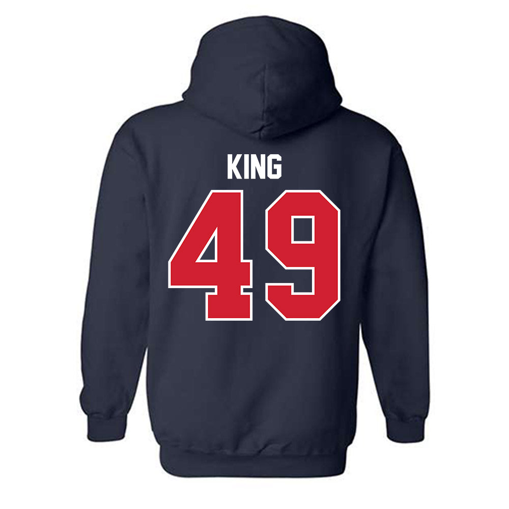 Robert Morris - NCAA Football : Logan King - Classic Fashion Shersey Hooded Sweatshirt-1