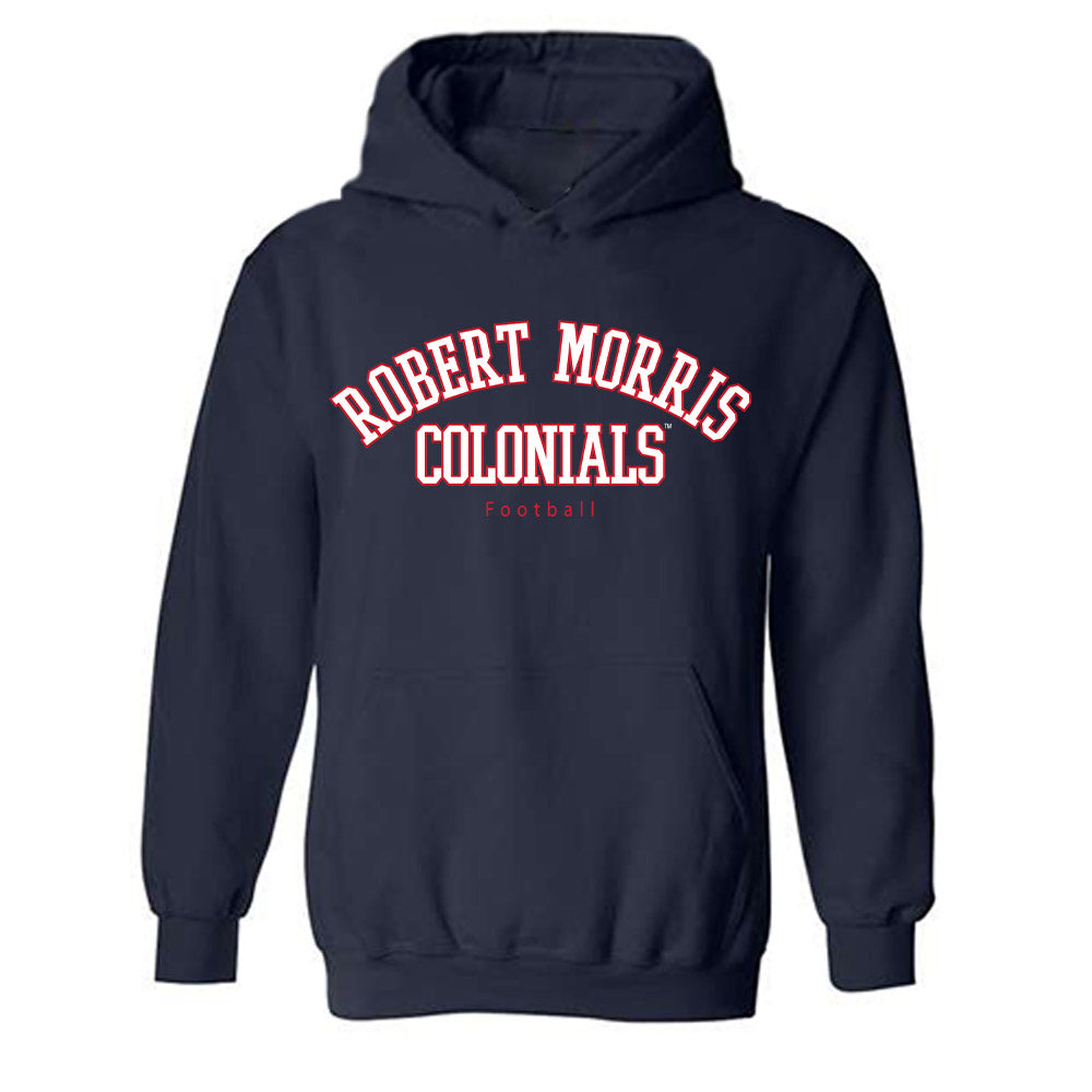 Robert Morris - NCAA Football : Asher Wilson - Classic Fashion Shersey Hooded Sweatshirt-0