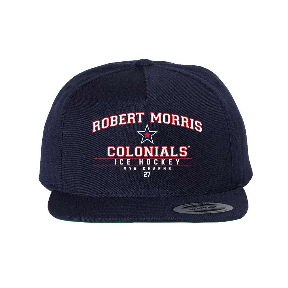 Robert Morris - NCAA Women's Ice Hockey : Mya Kearns - Snapback Hat-0