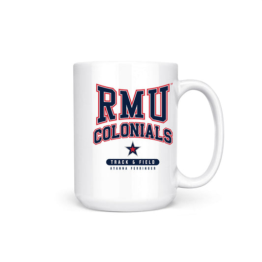 Robert Morris - NCAA Women's Track & Field : Ayanna Ferringer - Coffee Mug-0