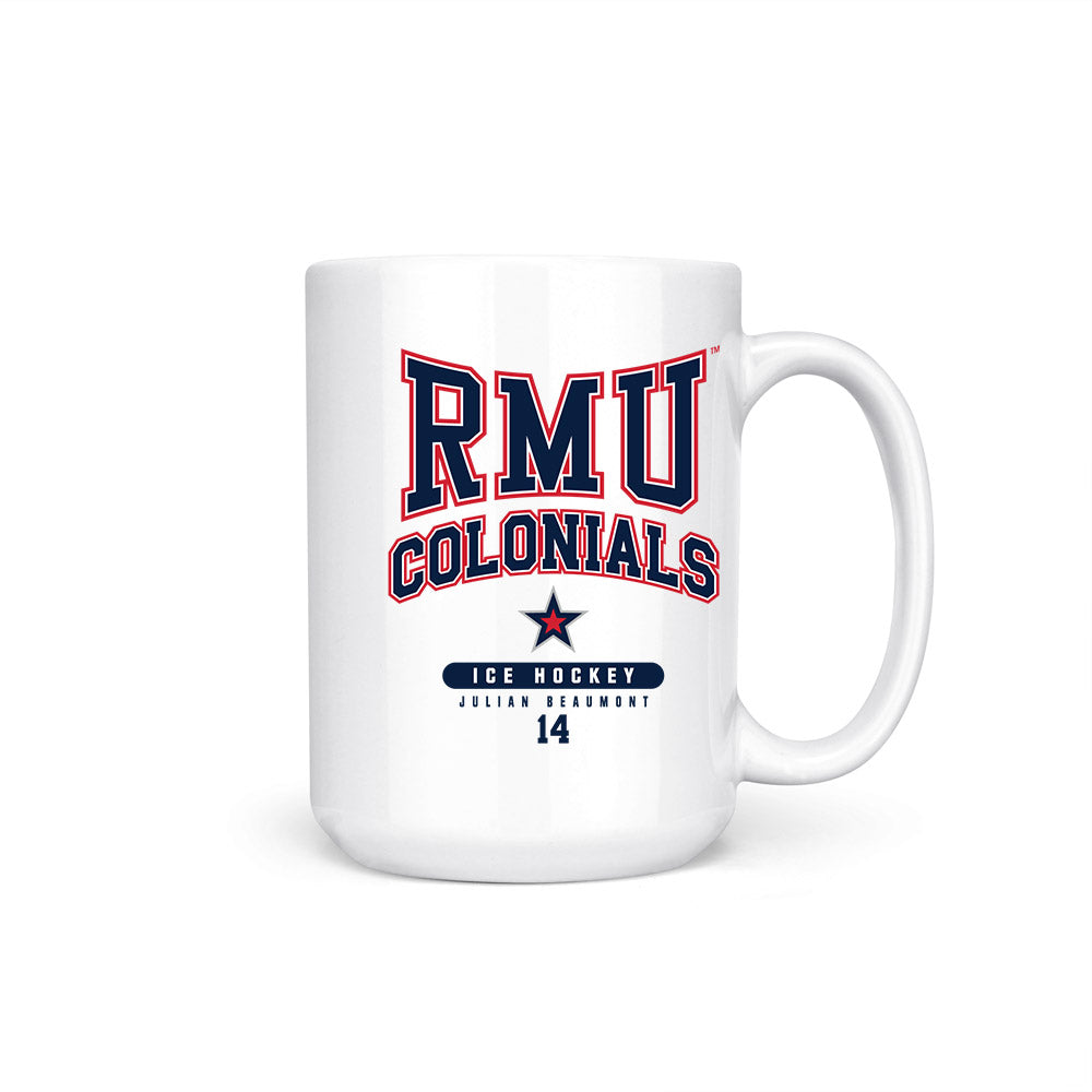 Robert Morris - NCAA Men's Ice Hockey : Julian Beaumont - Coffee Mug-0