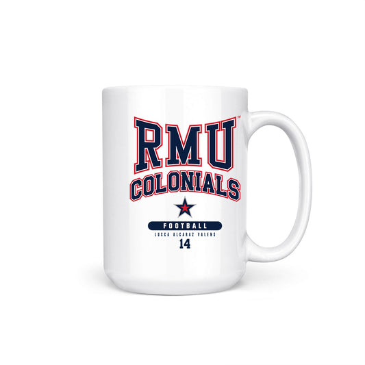 Robert Morris - NCAA Football : Lucca Alcaraz Valens - Coffee Mug-0