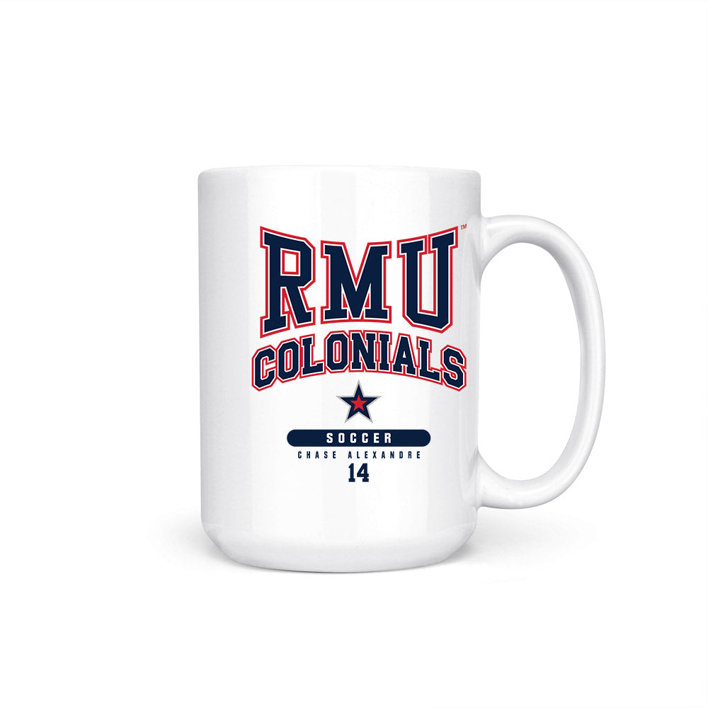 Robert Morris - NCAA Men's Soccer : Chase Alexandre - Coffee Mug-0