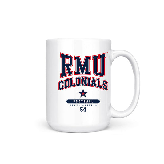 Robert Morris - NCAA Football : James Gardner - Coffee Mug-0