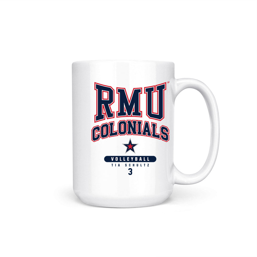Robert Morris - NCAA Women's Volleyball : Tia Schultz - Coffee Mug-0