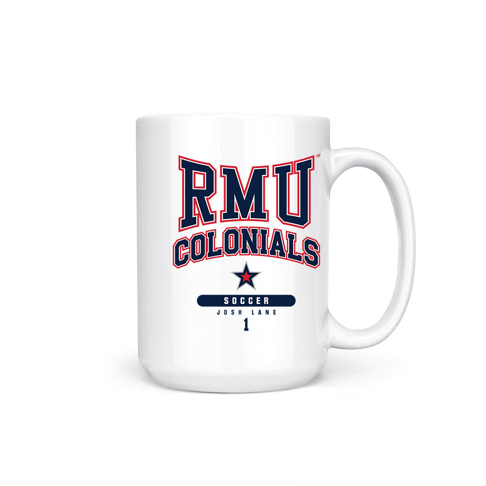 Robert Morris - NCAA Men's Soccer : Josh Lane - Coffee Mug-0