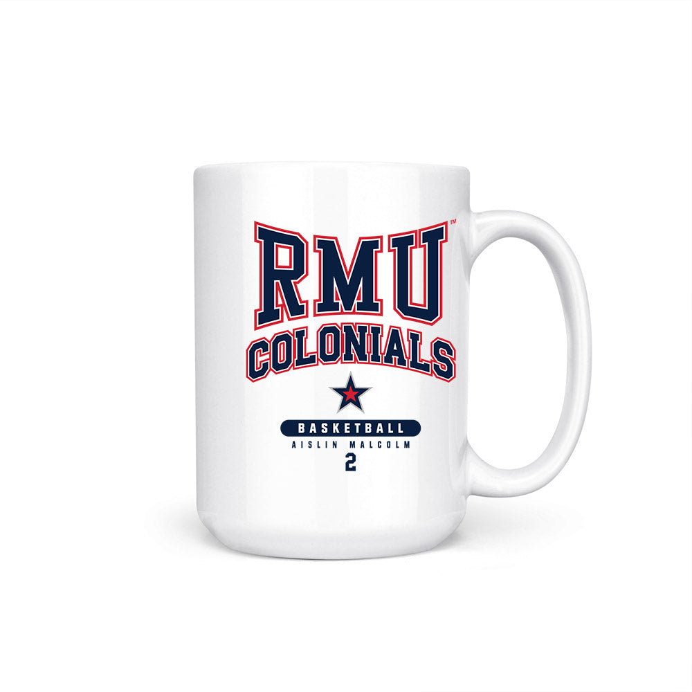 Robert Morris - NCAA Women's Basketball : Aislin Malcolm - Coffee Mug-0