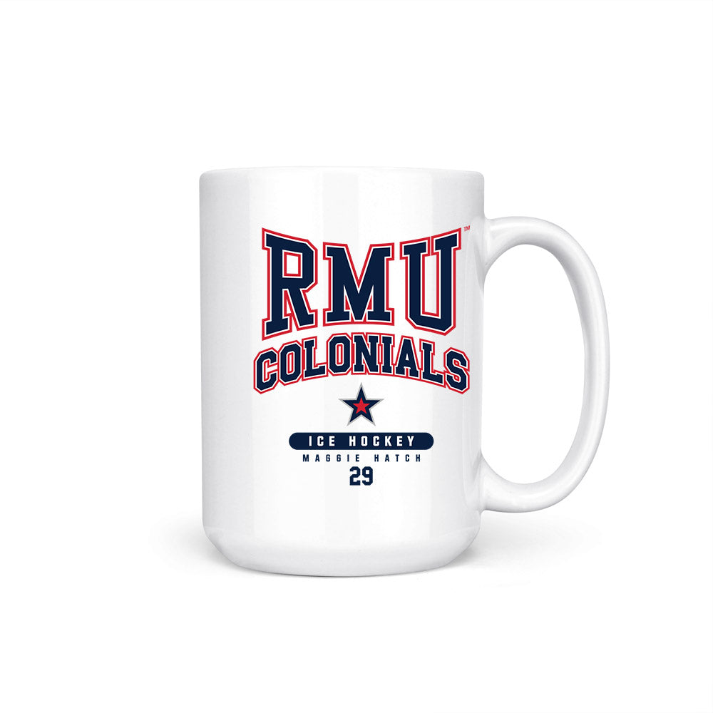 Robert Morris - NCAA Women's Ice Hockey : Maggie Hatch - Coffee Mug-0