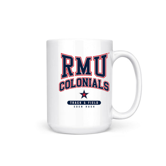 Robert Morris - NCAA Women's Track & Field : Eden Rush - Coffee Mug-0