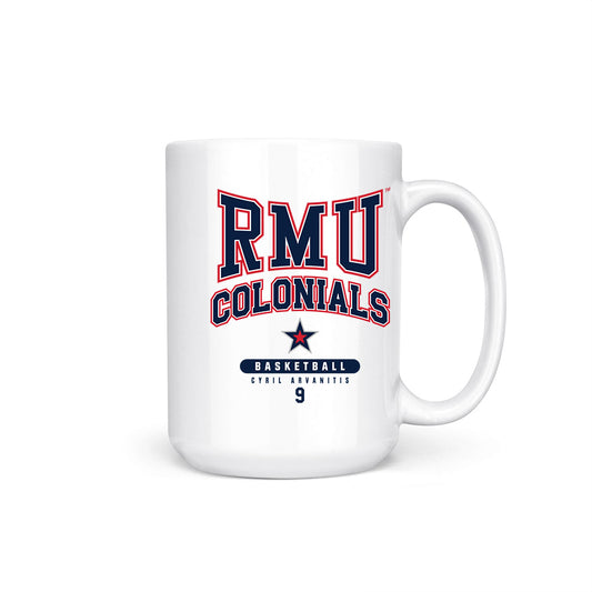 Robert Morris - NCAA Men's Basketball : Cyril Arvanitis - Coffee Mug-0