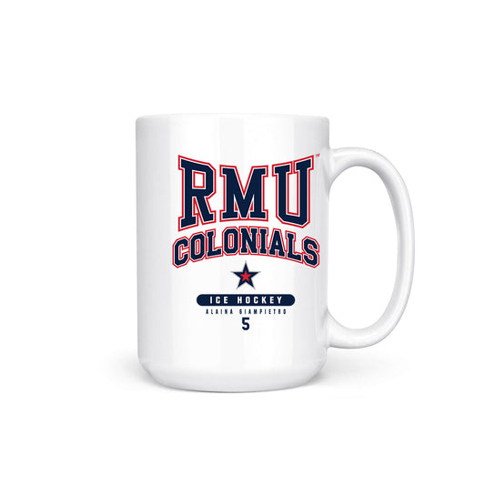 Robert Morris - NCAA Women's Ice Hockey : Alaina Giampietro - Coffee Mug-0