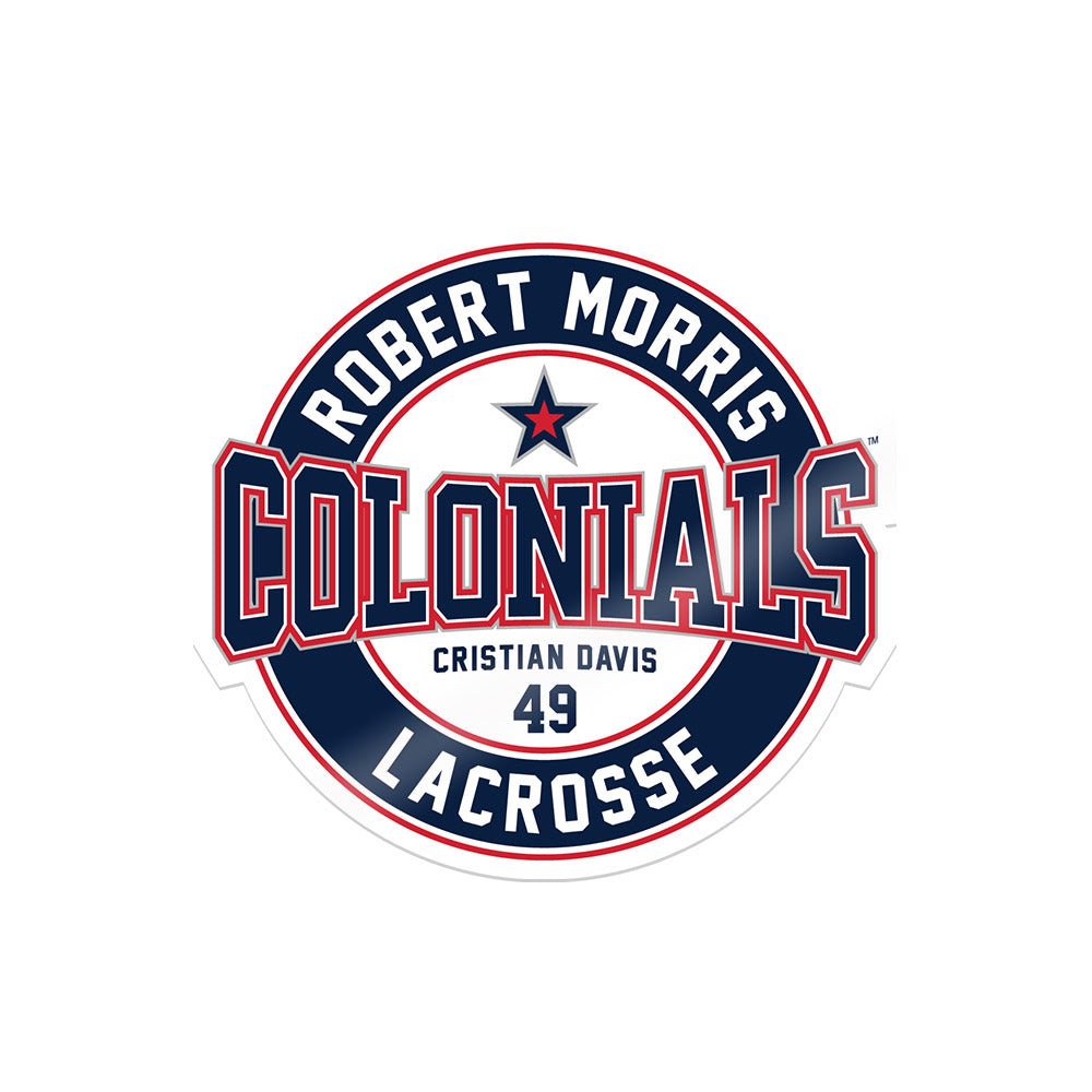 Robert Morris - NCAA Men's Lacrosse : Cristian Davis - Sticker-0