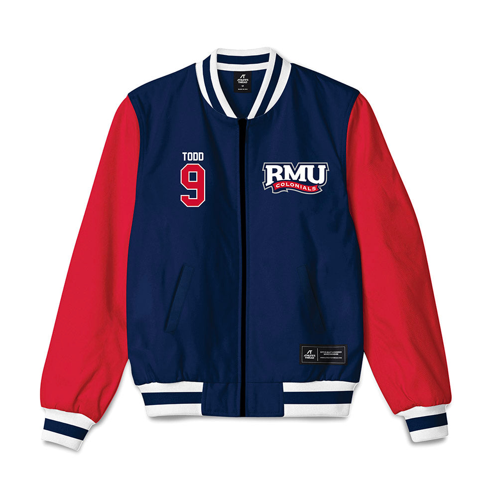 Robert Morris - NCAA Women's Volleyball : Layla Todd - Bomber Jacket-0