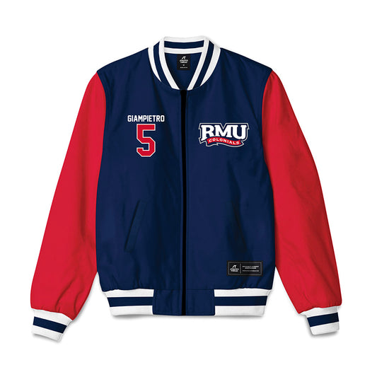 Robert Morris - NCAA Women's Ice Hockey : Alaina Giampietro - Bomber Jacket-0