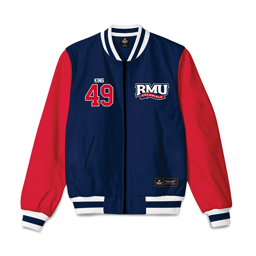 Robert Morris - NCAA Football : Logan King - Bomber Jacket-0
