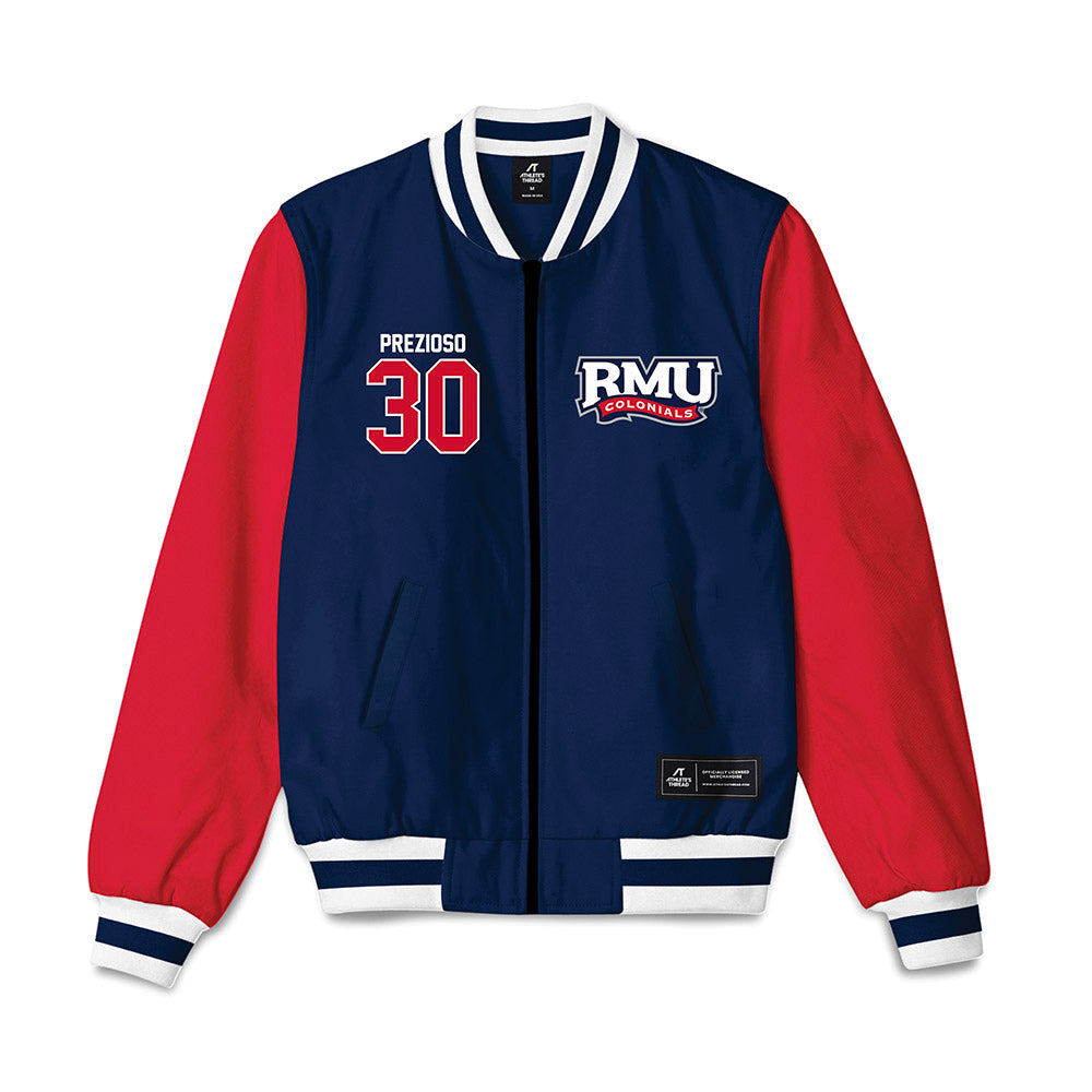 Robert Morris - NCAA Men's Lacrosse : Luke Prezioso - Bomber Jacket-0