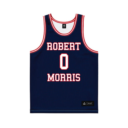Robert Morris - NCAA Men's Basketball : Tanner OGrady - Navy Basketball Jersey-0