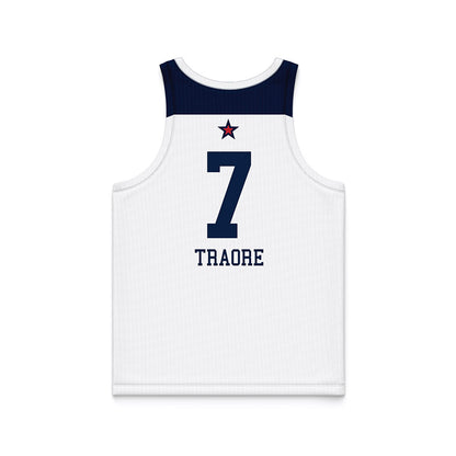 Robert Morris - NCAA Women's Basketball : Myriam Traore - White Basketball Jersey-1