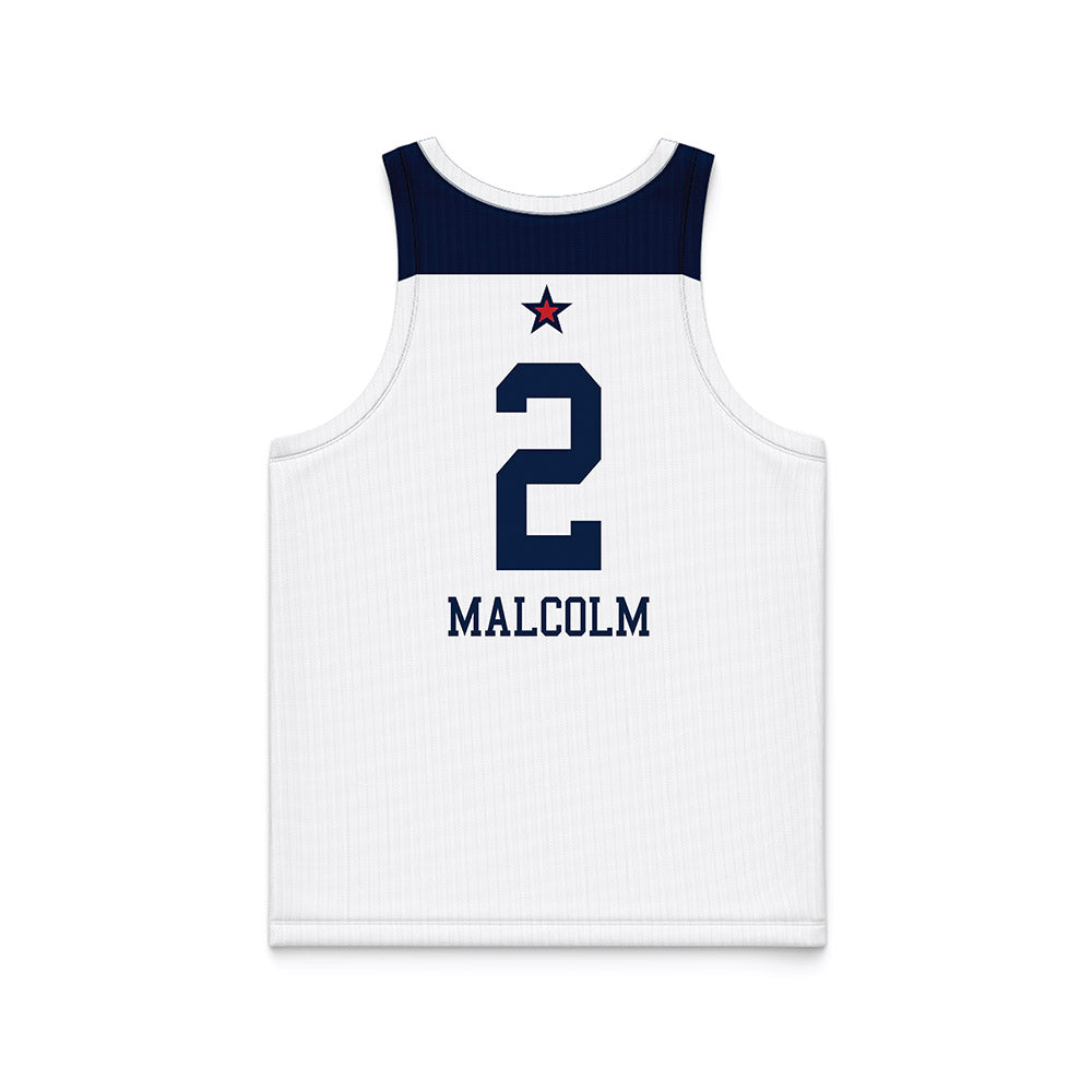 Robert Morris - NCAA Women's Basketball : Aislin Malcolm - White Basketball Jersey-1